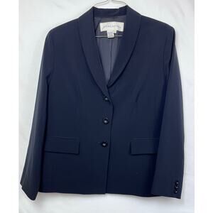 Don Caster Women's Size 18 Black Long Sleeve Button Down Dress Suit Jacket